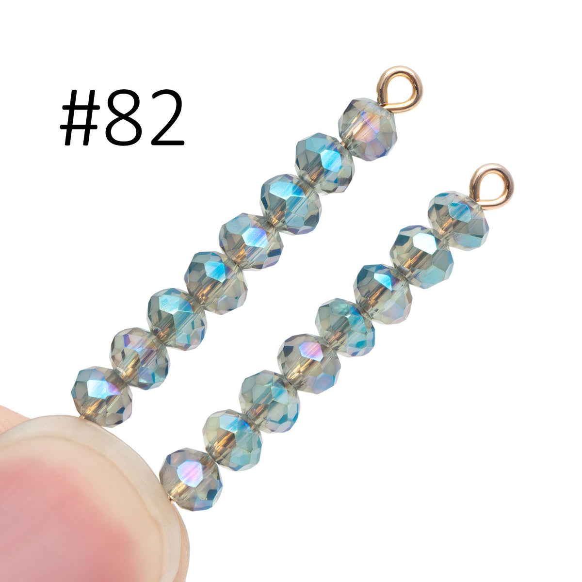 Crystal Rondelle 3x4mm, Glass Faceted Beads, 120 beads (BZ04)