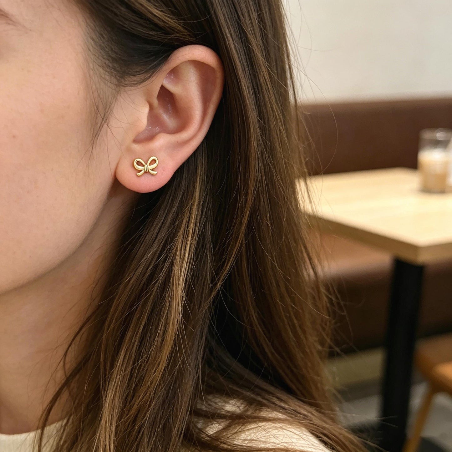 10pcs Gold/ Rhodium plated Brass Christmas Stud Earrings (GB-139)