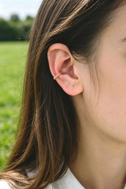 10pcs CZ Pave Gold Ear Cuff, Minimalist Ear Cuff, Dainty Earcuff Earring (GB-3539)