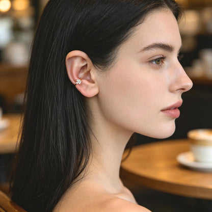 10pcs CZ Pave Gold Ear Cuff, Minimalist Ear Cuff, Dainty Earcuff Earring (GB-3539)