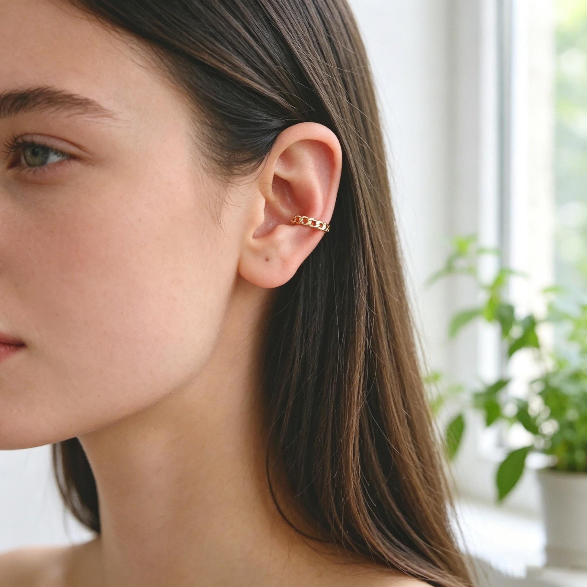 10pcs Gold Ear Cuff, Cartilage, Fake Piercing, Cartilage Ear Cuff, Ear Wrap, Earcuff (GB-2826)