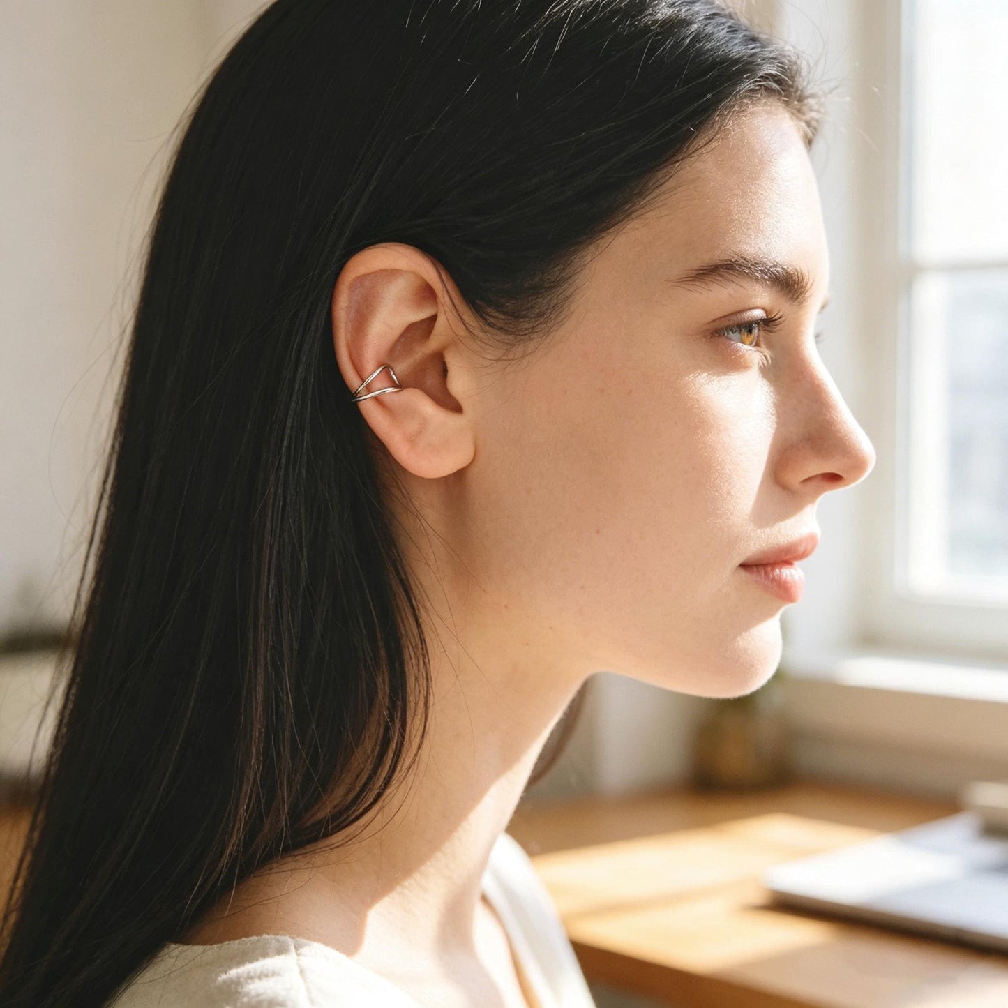 10pcs Gold Ear Cuff, Cartilage, Fake Piercing, Cartilage Ear Cuff, Ear Wrap, Earcuff (GB-2826)