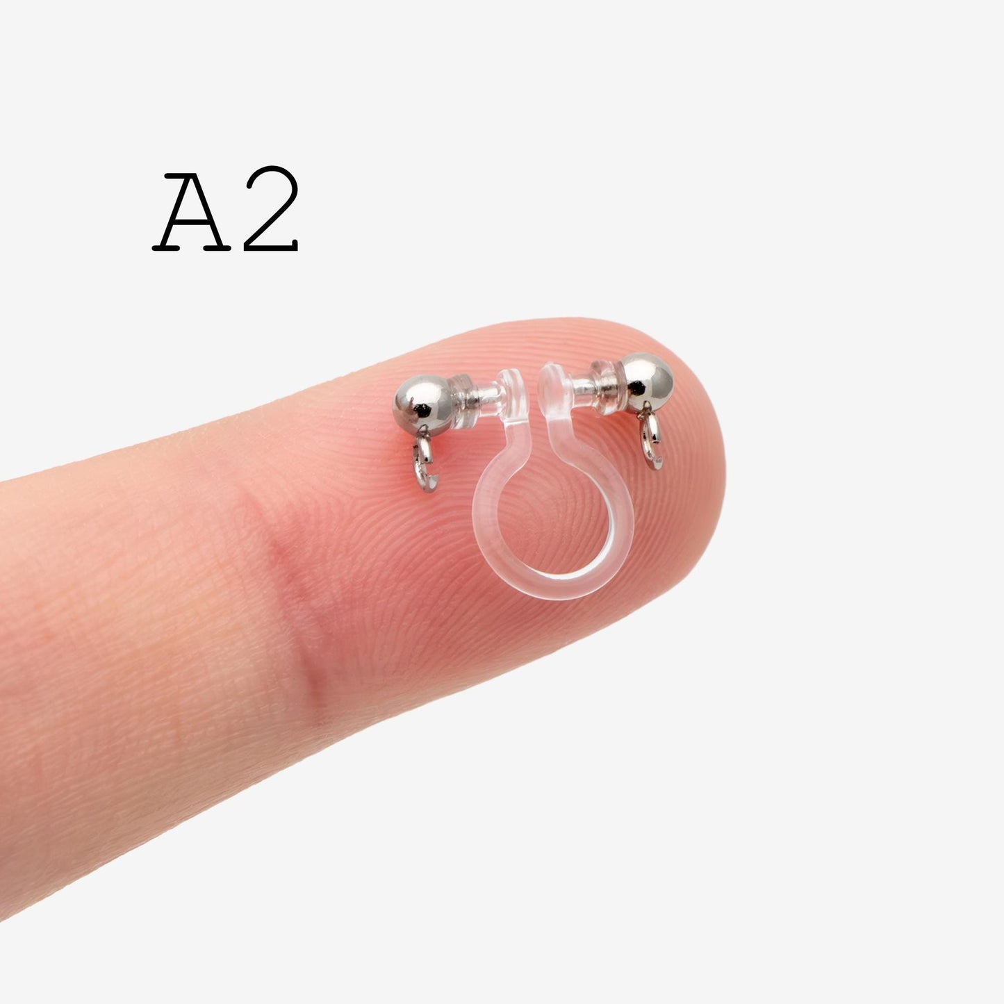 10pcs Clip On Earring Findings, Gold/ Silver tone Non Pierced Earrings (GB-251)