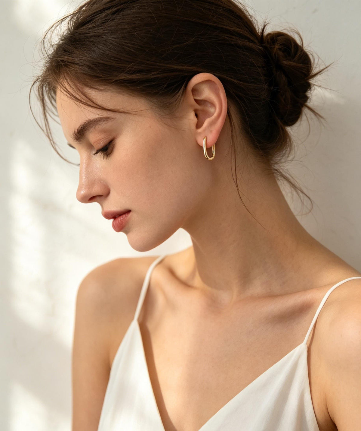 10pcs Gold/ Silver tone Oval Leverback Ear Hooks 14x10mm, Gold/ Rhodium plated on Brass, Earring Hoop Components (GB-1656)