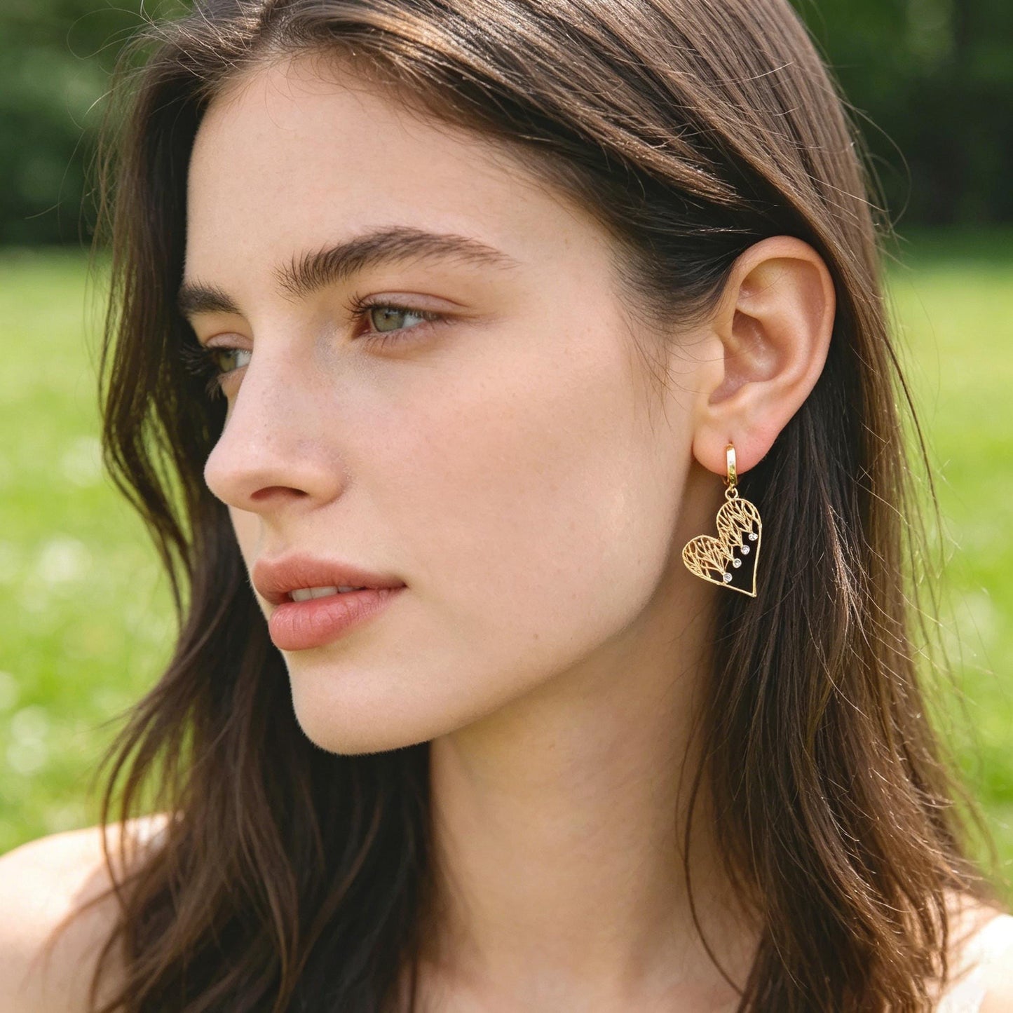 4pcs CZ Pave Geometric Charms: 18K Gold/Rhodium Plated Brass, DIY Jewelry Pendants (GB-2273)