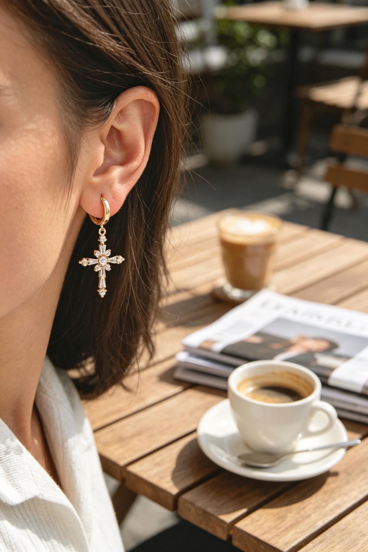 4pcs Cross Charm, Tiny Cross Charm, Cross Pendant, Cross Necklace Charm(GB-2731)