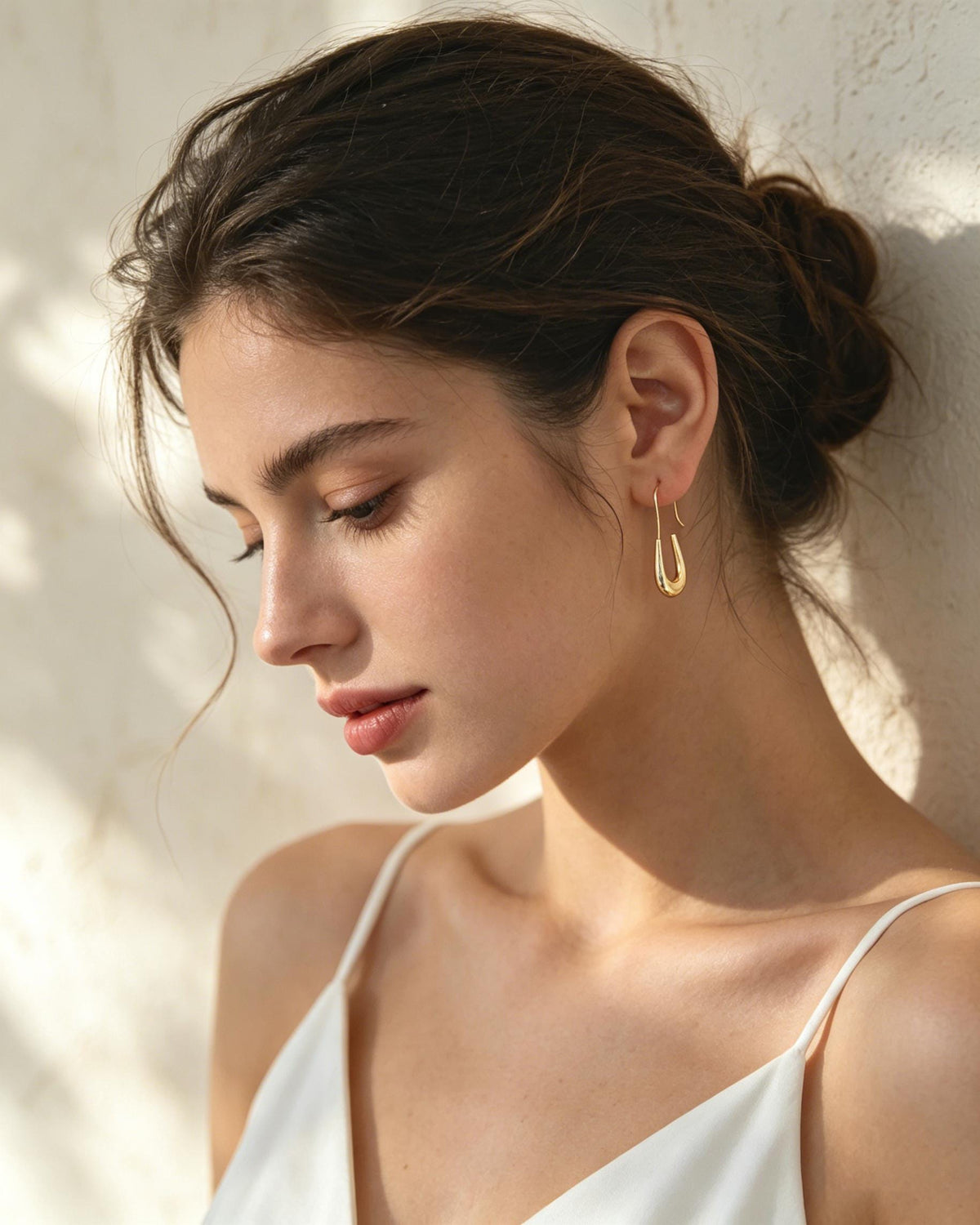 10pcs Gold/ Rhodium plated Brass Ear Hooks , Simple Earwires Earring Components (GB-3022)