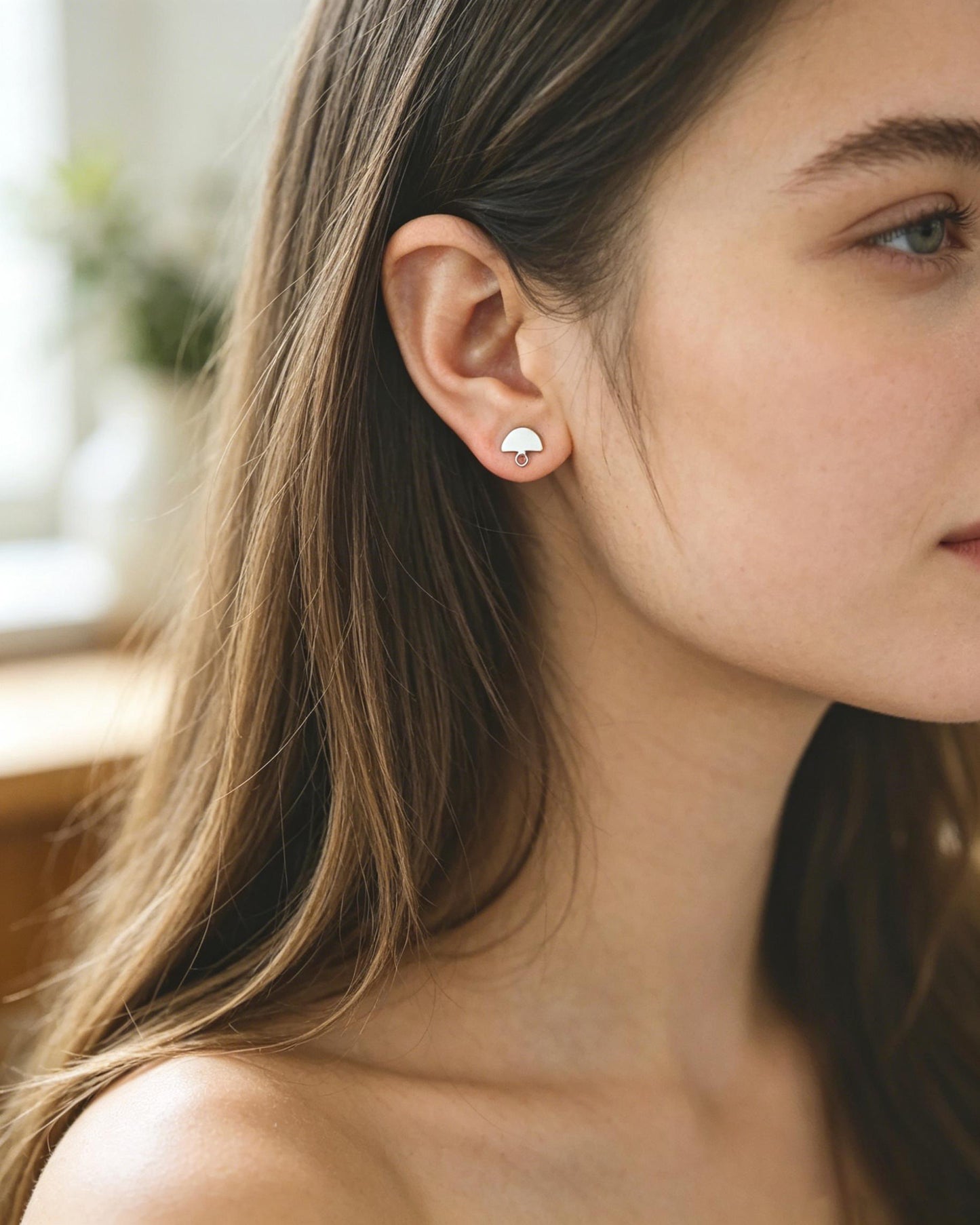 10pcs Gold/ Silver tone Geometric Earrings, 18K Gold/ Rhodium plated Brass, Minimalist Earring Components (GB-624)