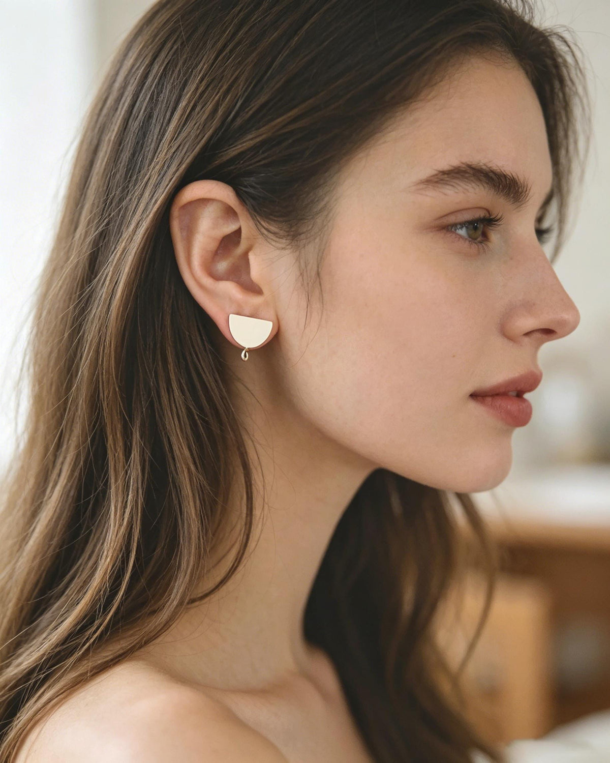 10pcs Gold/ Silver tone Geometric Earrings, 18K Gold/ Rhodium plated Brass, Minimalist Earring Components (GB-624)