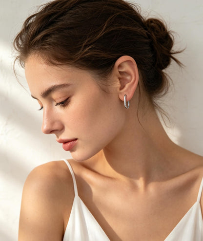 10pcs Gold/ Silver tone Oval Leverback Ear Hooks 14x10mm, Gold/ Rhodium plated on Brass, Earring Hoop Components (GB-1656)