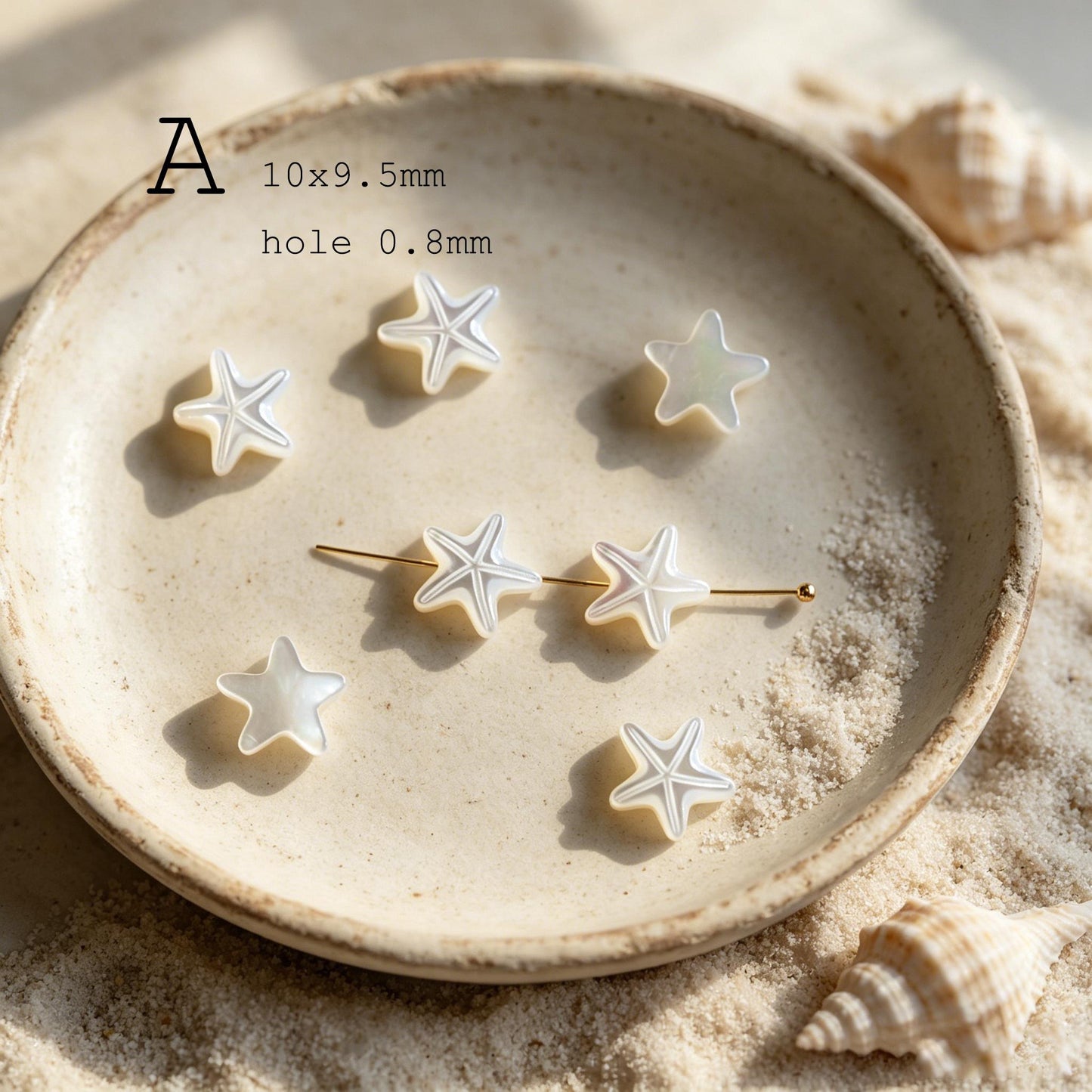 4pcs Single-Sided Carved Shell Beads, Mother of Pearl Animal & Sea Shapes for DIY Bracelet, Handmade Jewelry (BK-006)