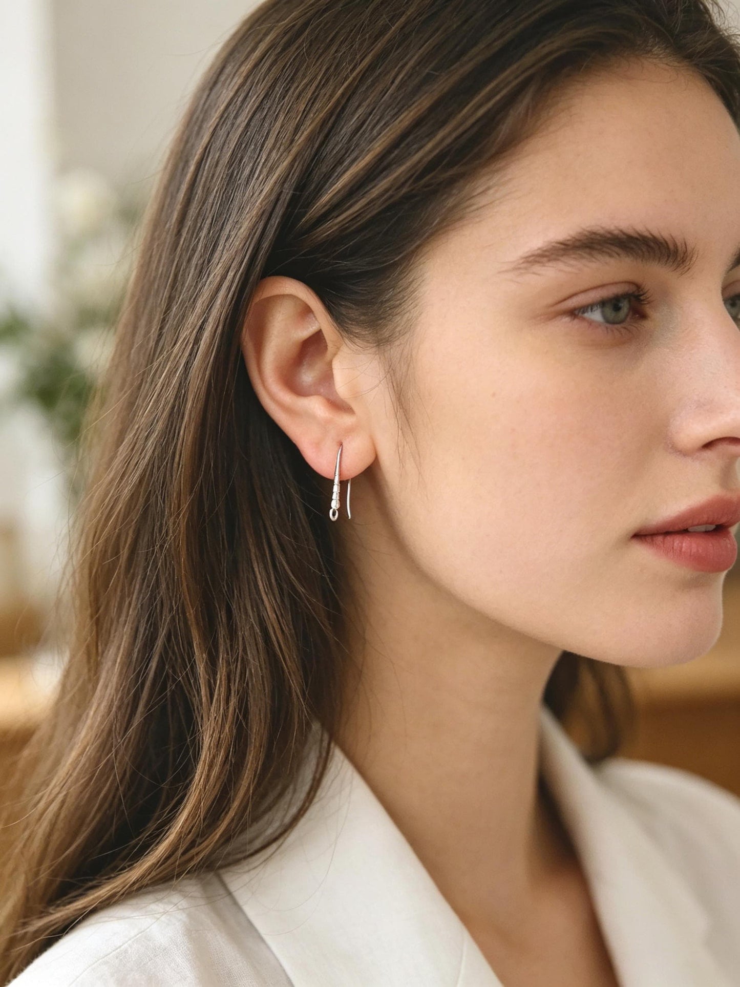 10pcs Gold/ Rhodium plated Brass Shell Earring Hook with Loop, Simple Earwires Earring Components (GB-2968)