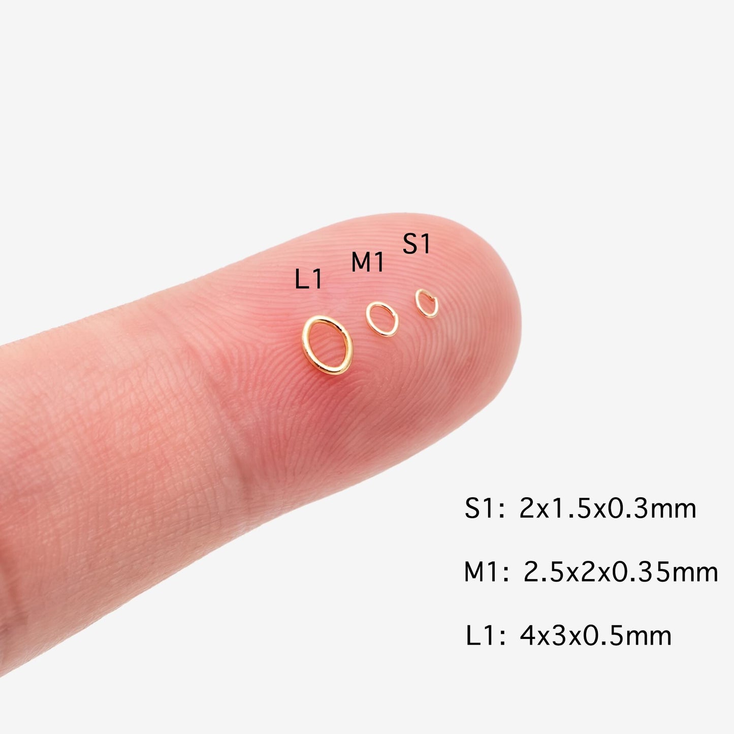 200pcs Gold/ Rhodium plated Stainless Steel Oval Jump Rings, Open Jump Rings, 4x3x0.5mm (24 Gauge) (GB-4776)