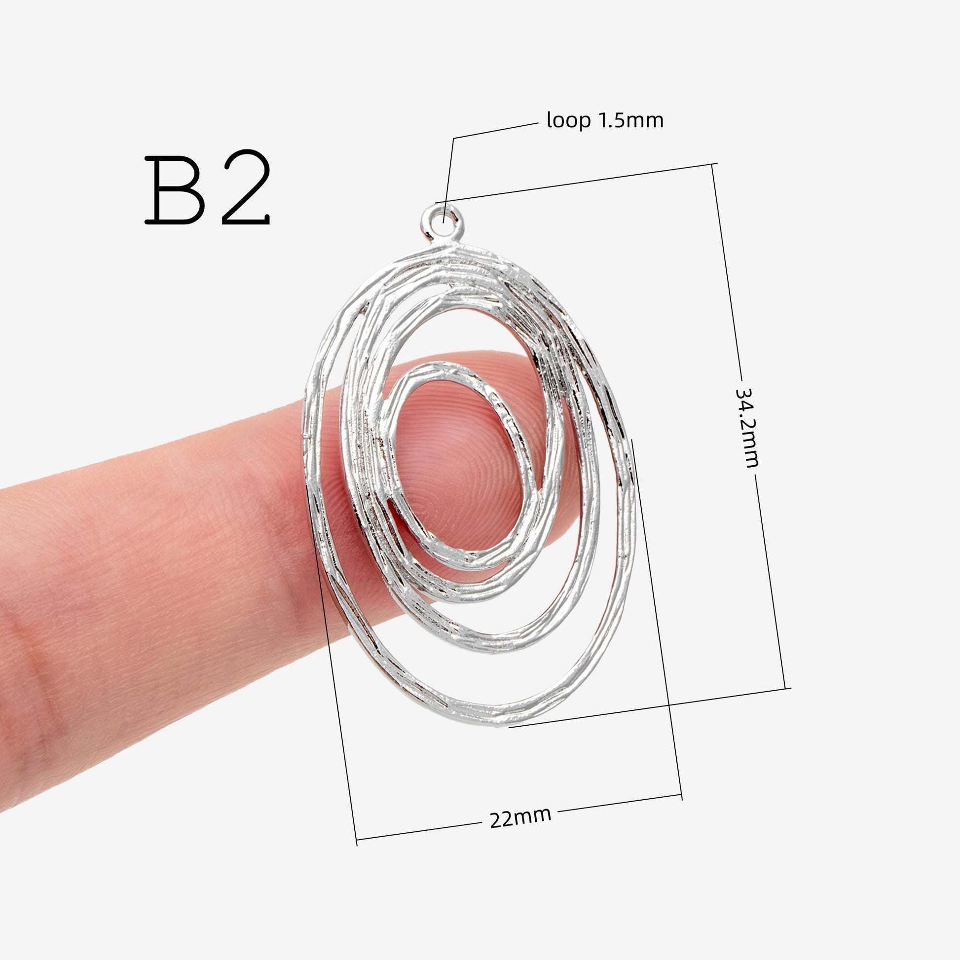 10pcs Spiral Jewelry Findings, Abstract Swirl Stud Earrings & Pendant Charms, Gold Silver Plated Components for DIY Jewelry Making (GB-1066)