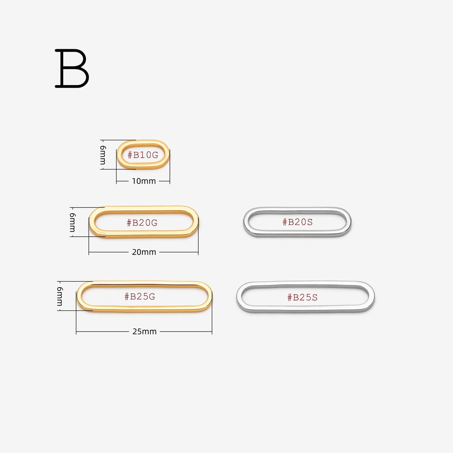 10pcs Gold/ Silver/ Rose Gold Teardrop Link Connector Charms 32/ 38mm, Gold/ Rhodium plated Brass Geometric Shape Pendants (GB-097)