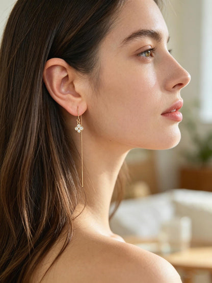 10pcs Gold/ Silver Tone Flower Leaf Charms, 18K Real Gold/ Rhodium plated Brass, Tiny Floral Pendants (GB-1762)