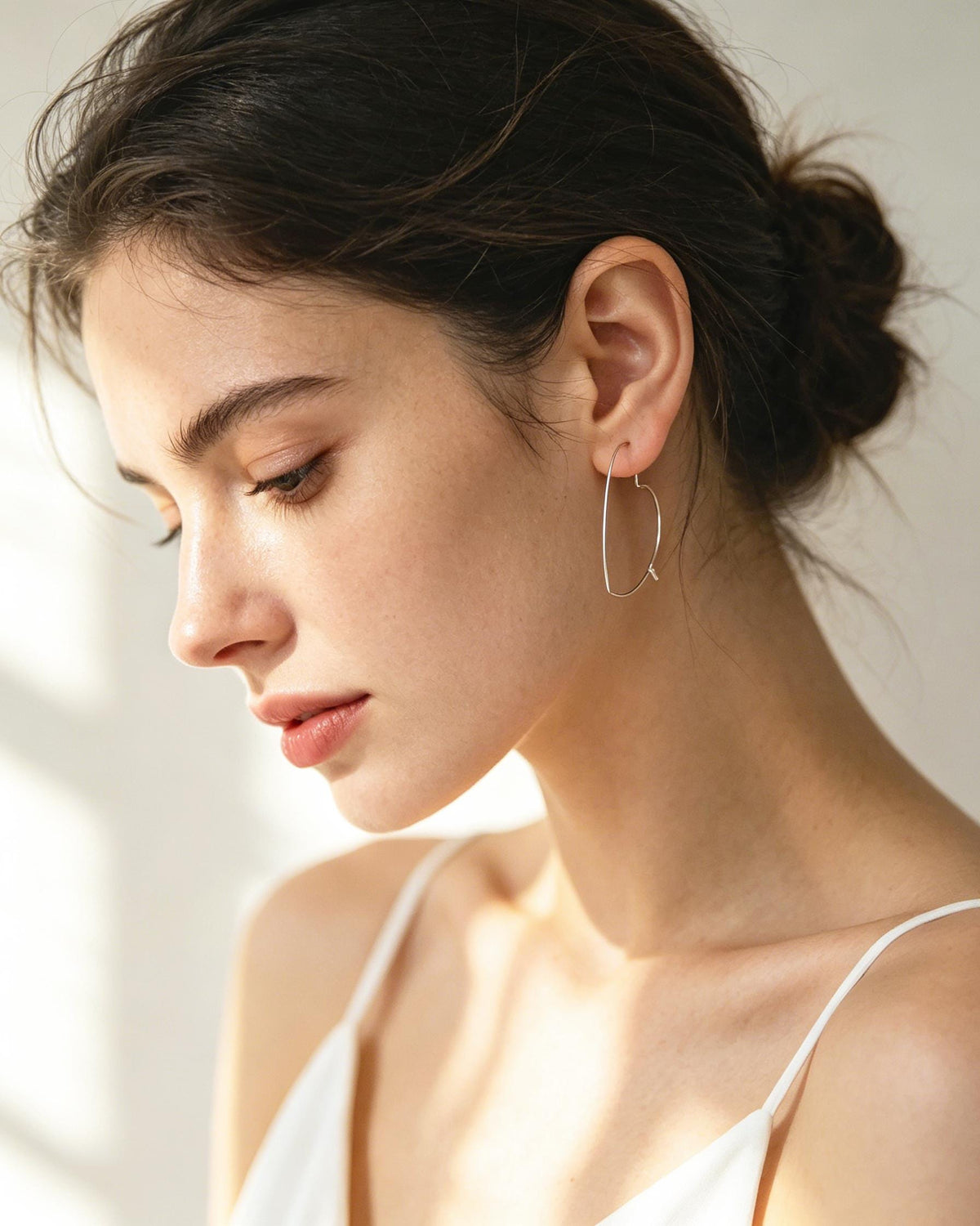 10pcs Gold/ Silver Tone Geometric Earring Hoops, Geometric Earring Components (GB-698)