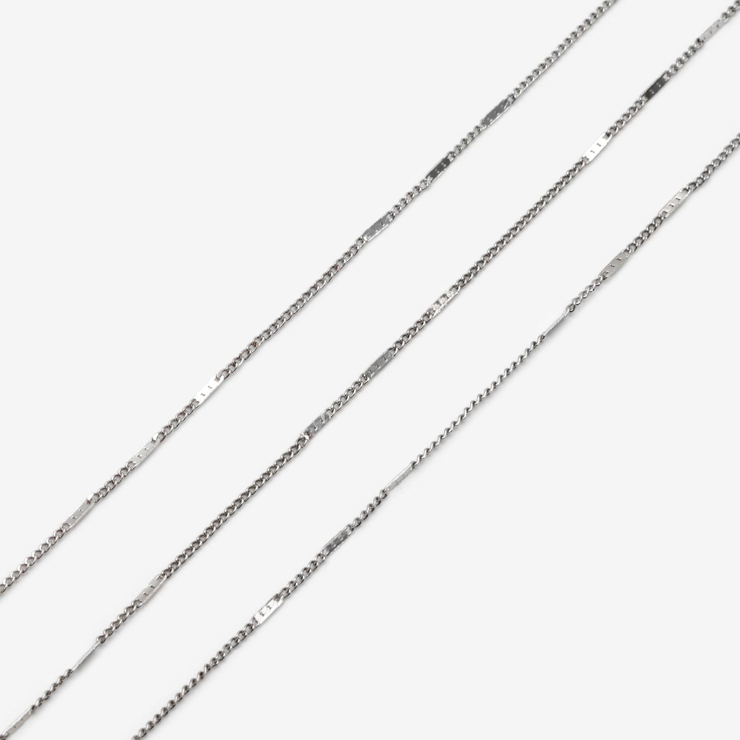 Gold Flat Circle Chains 1mm, Tiny Curb Chains, 18K Gold plated Brass, Dainty Necklace Findings (#LK-433)/ 1 Meter=3.3 ft