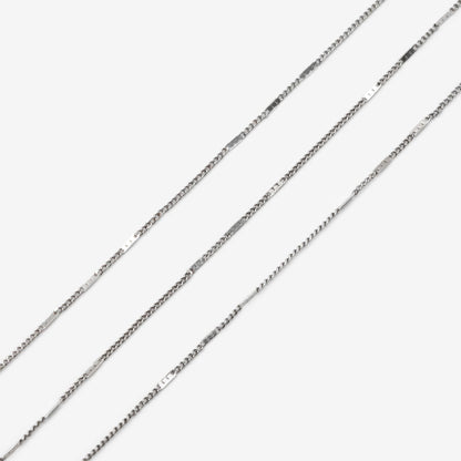 Gold Flat Circle Chains 1mm, Tiny Curb Chains, 18K Gold plated Brass, Dainty Necklace Findings (#LK-433)/ 1 Meter=3.3 ft