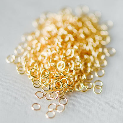 200pcs Silver tone Open Jump Rings, Rhodium plated Stainless Steel Split Rings, 2.5/ 3/ 5mm by 0.4mm Thin Loop, Connect Tiny Chain (#GB-246)