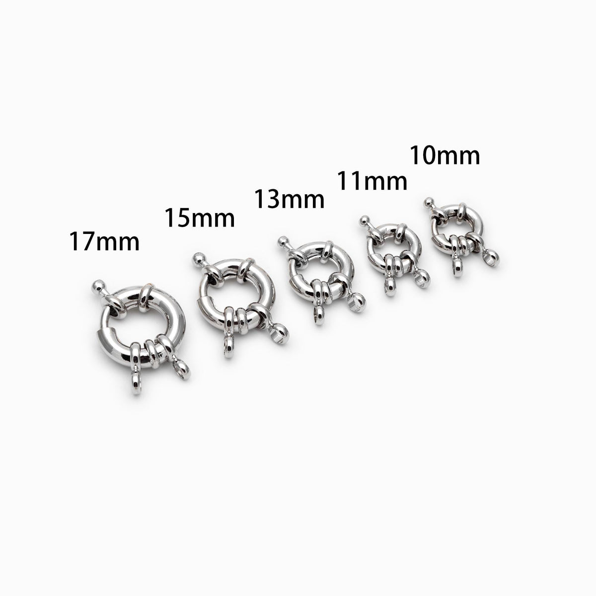 4pcs Gold/ Silver Sailor Clasp,Round Clasp,Sailor Clasp for DIY Jewelry Making Supply (GB-4777)