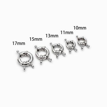 4pcs Gold/ Silver Sailor Clasp,Round Clasp,Sailor Clasp for DIY Jewelry Making Supply (GB-4777)