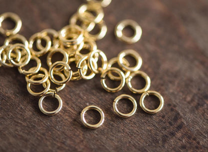 100pcs Silver Open Jump Rings, Rhodium plated Brass Split Rings, Multi Sizes Wholesale (GB-250)