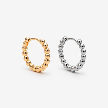 10pcs Gold/ Silver Hoop Earrings, 20mm, Gold Huggie Earrings, Gold Hoops, Huggies (GB-1948)
