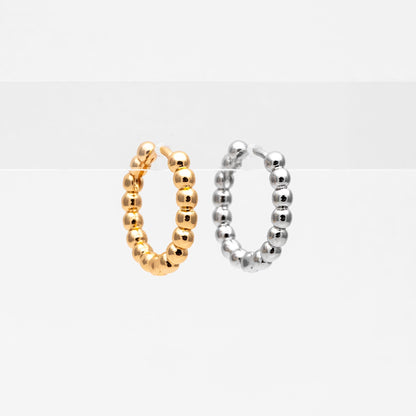 10pcs Gold/ Silver Hoop Earrings, 20mm, Gold Huggie Earrings, Gold Hoops, Huggies (GB-1948)