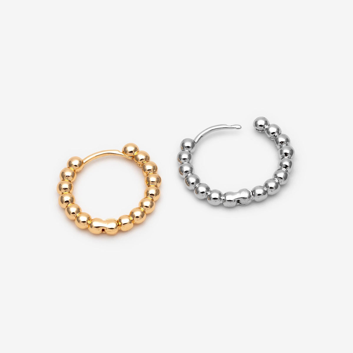 10pcs Gold/ Silver Hoop Earrings, 20mm, Gold Huggie Earrings, Gold Hoops, Huggies (GB-1948)