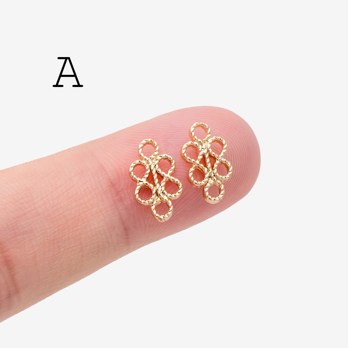 10pcs Gold Filigree Flower Charm Pendants, Gold plated Brass, Jewelry Making, Diy Material, Jewelry Supplies (GB-114)
