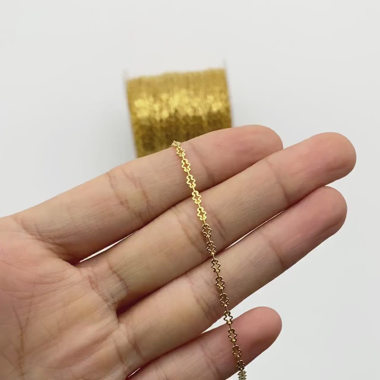 Gold plated Brass Link Chains 2.5mm, Craft DIY Components Wholesale (#LK-276)/ 1 Meter=3.3 ft