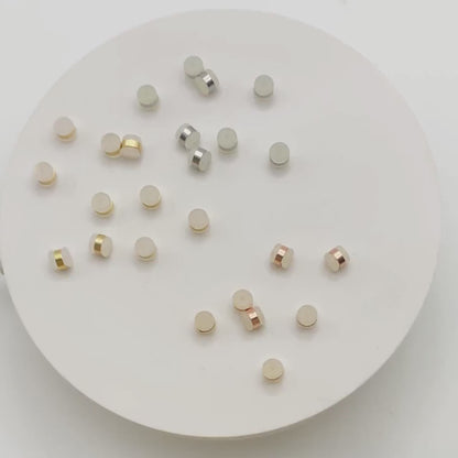 20pcs Rubber Ear Nuts, Earring Back Stoppers 5.5mm, Gold/ Silver/ Rose Gold, Earring Component Findings (#GB-651-B)