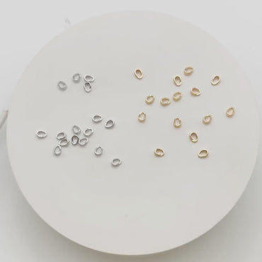 10pcs Gold/ Silver Snap Bail, Gold/ Rhodium Plated Brass Locket Bail, Necklace Pendant Bails 5x3.5mm (GB-1468-A)