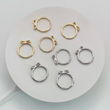 4pcs Gold/ Silver Tone Bowknot Ring, Thin Ring, Everyday Ring, Fashion Rings, Dainty Rings, Adjustable Ring  (#JZ-061)