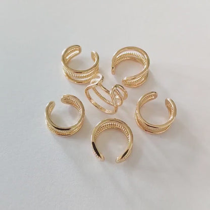 10pcs Gold/ Silver/ Rose Gold Ear Cuff, Cartilage Ear Cuff, Gold Plated Ear Cuff, Cartilage Earrings (GB-2121-B)