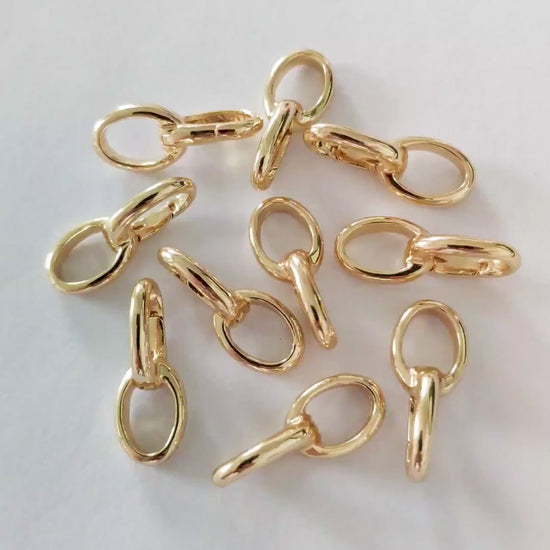 10pcs Gold/ Silver tone Snap Hook,25x10mm, Metal Spring Clasp, Lobster Clasps (GB-1831-M)