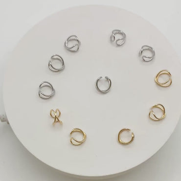 10pcs Gold/ Silver tone Ear Cuff, Cartilage, Dainty Earcuff Earring (GB-2826-E)
